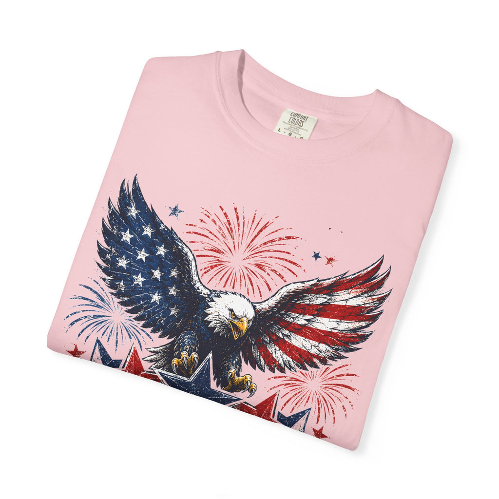 Patriotic Eagle T-Shirt — "Land of the Free, Home of the Brave"