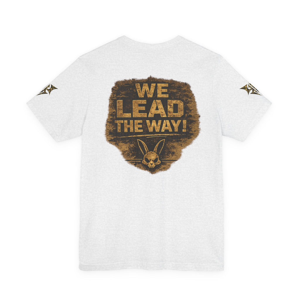 Army We Lead The Way Graphic Tee — Military Skull & Flag T-Shirt