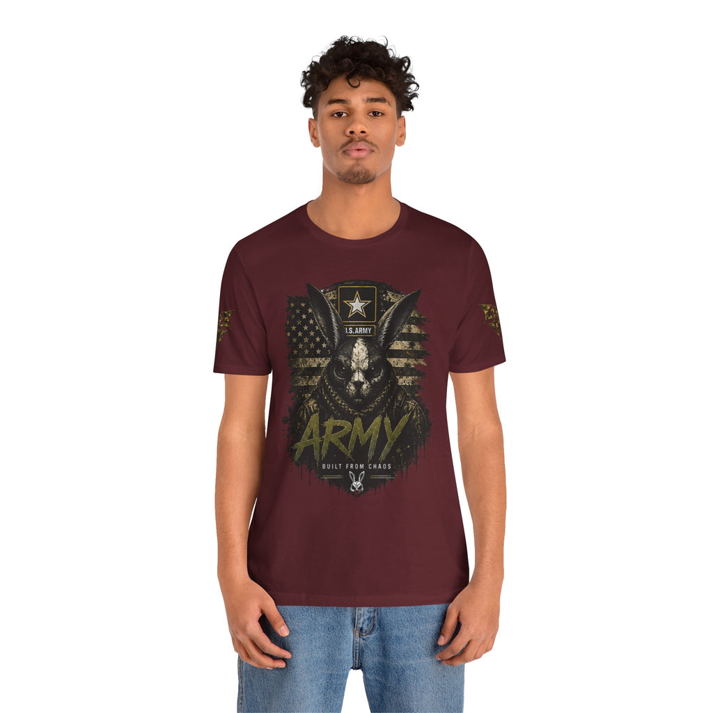 Army We Lead The Way Graphic Tee — Military Skull & Flag T-Shirt