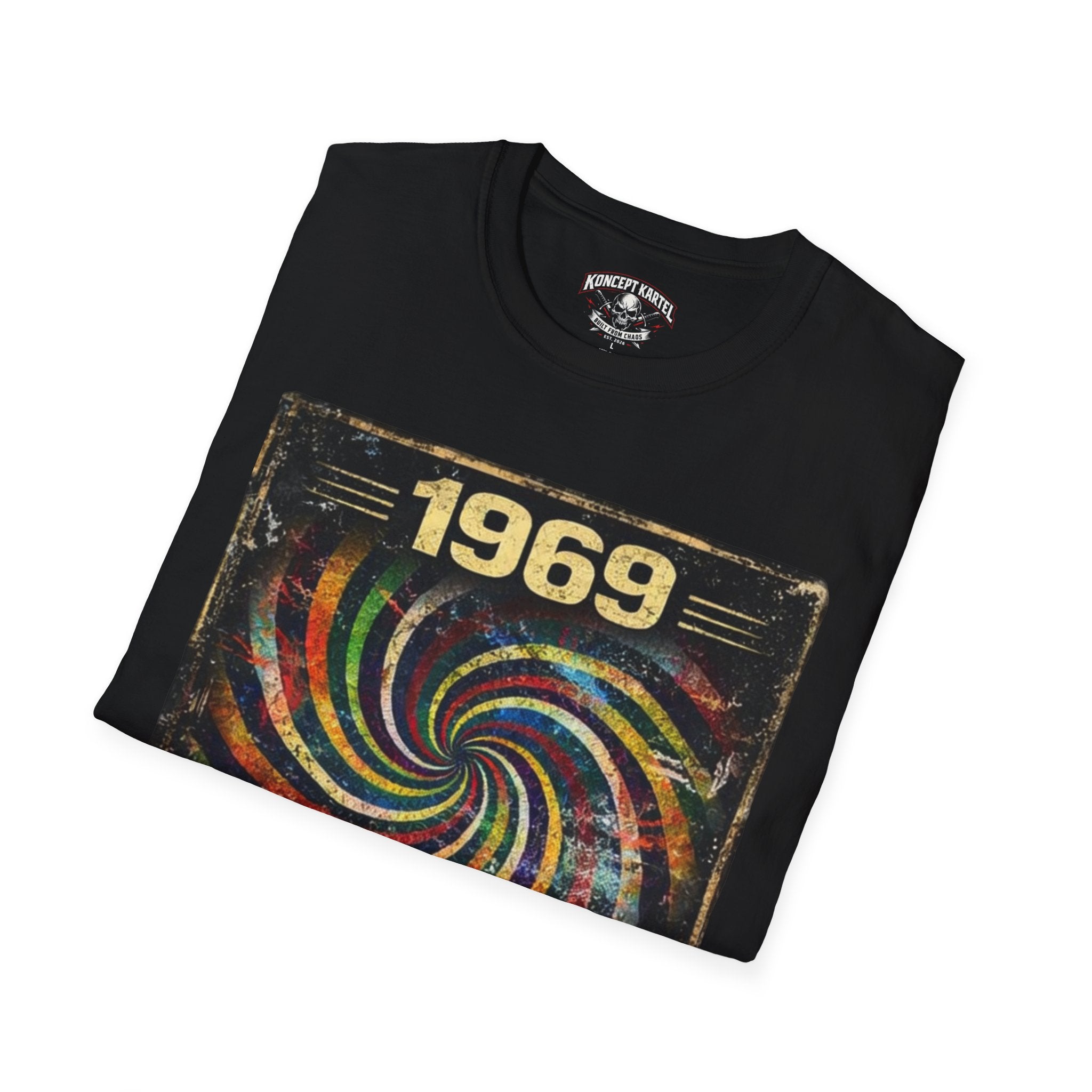 1969 Psych Revolution T‑Shirt — Vintage Psychedelic Graphic Tee