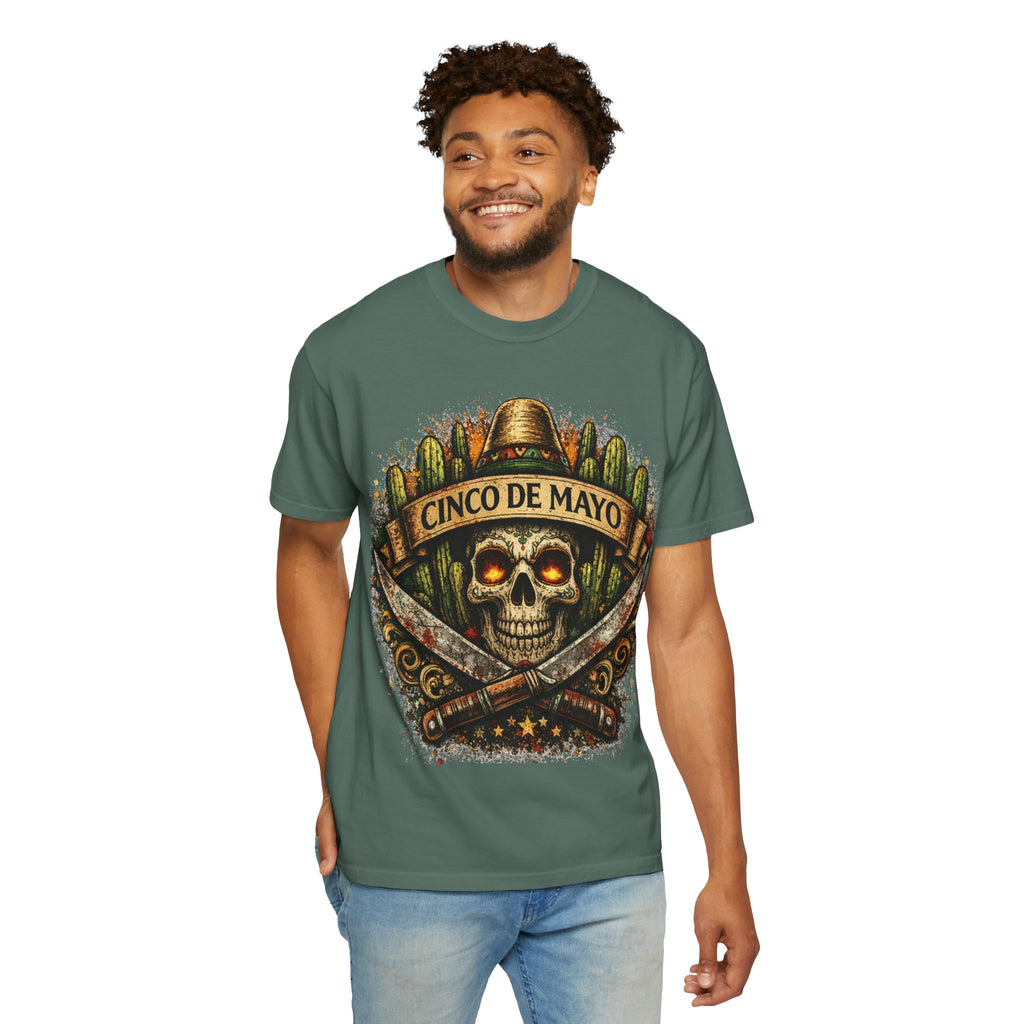 Cinco de Mayo Skull T-Shirt — Mexican Fiesta Graphic Tee