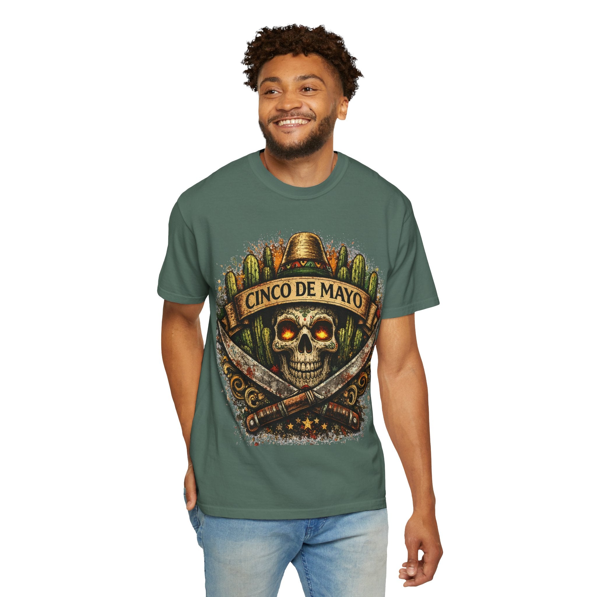 Cinco de Mayo Skull T-Shirt — Mexican Fiesta Graphic Tee