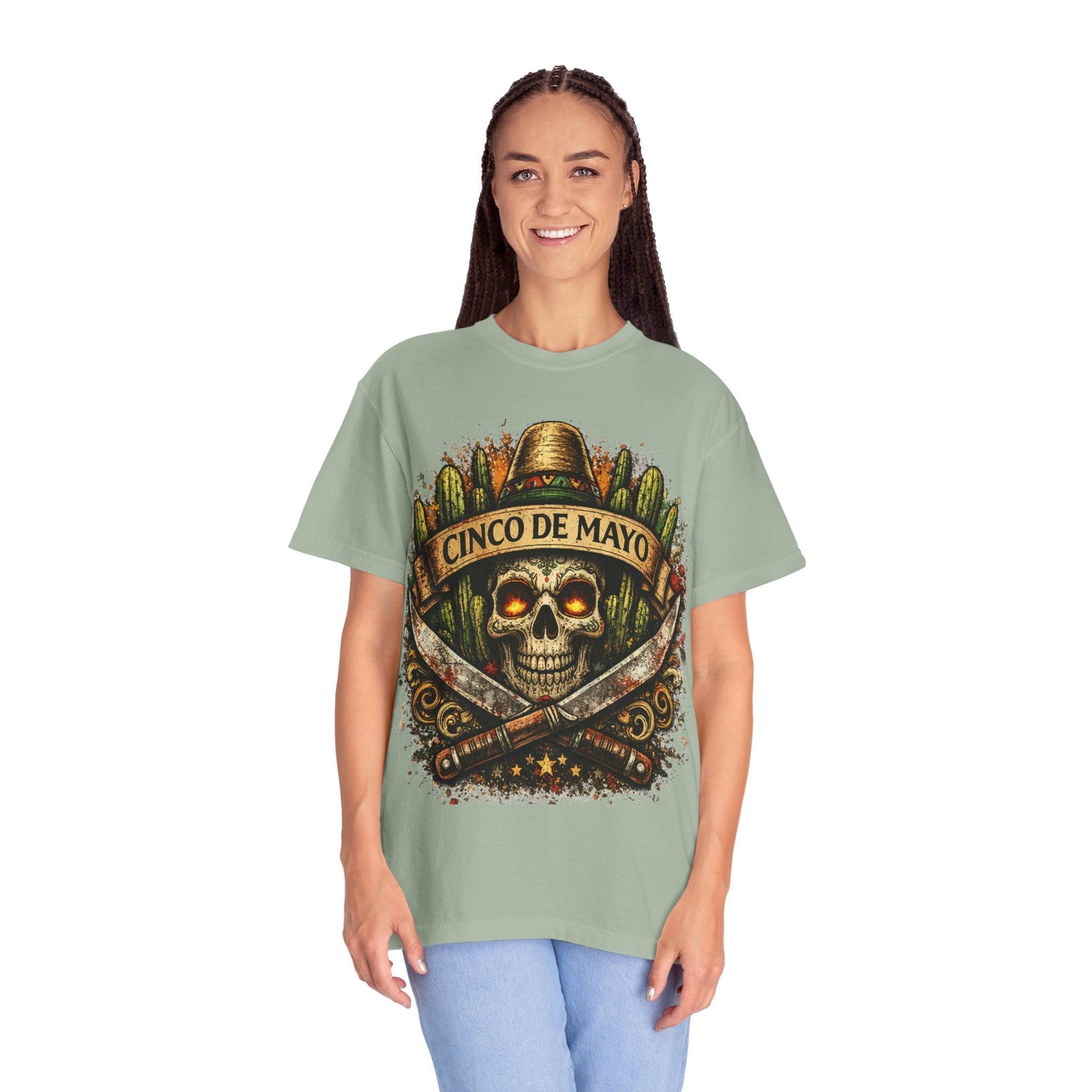 Cinco de Mayo Skull T-Shirt — Mexican Fiesta Graphic Tee