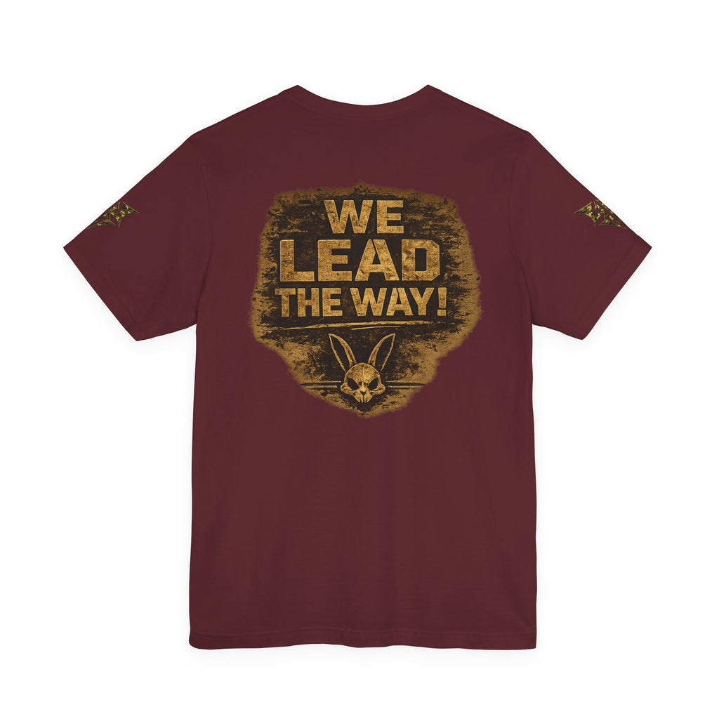 Army We Lead The Way Graphic Tee — Military Skull & Flag T-Shirt