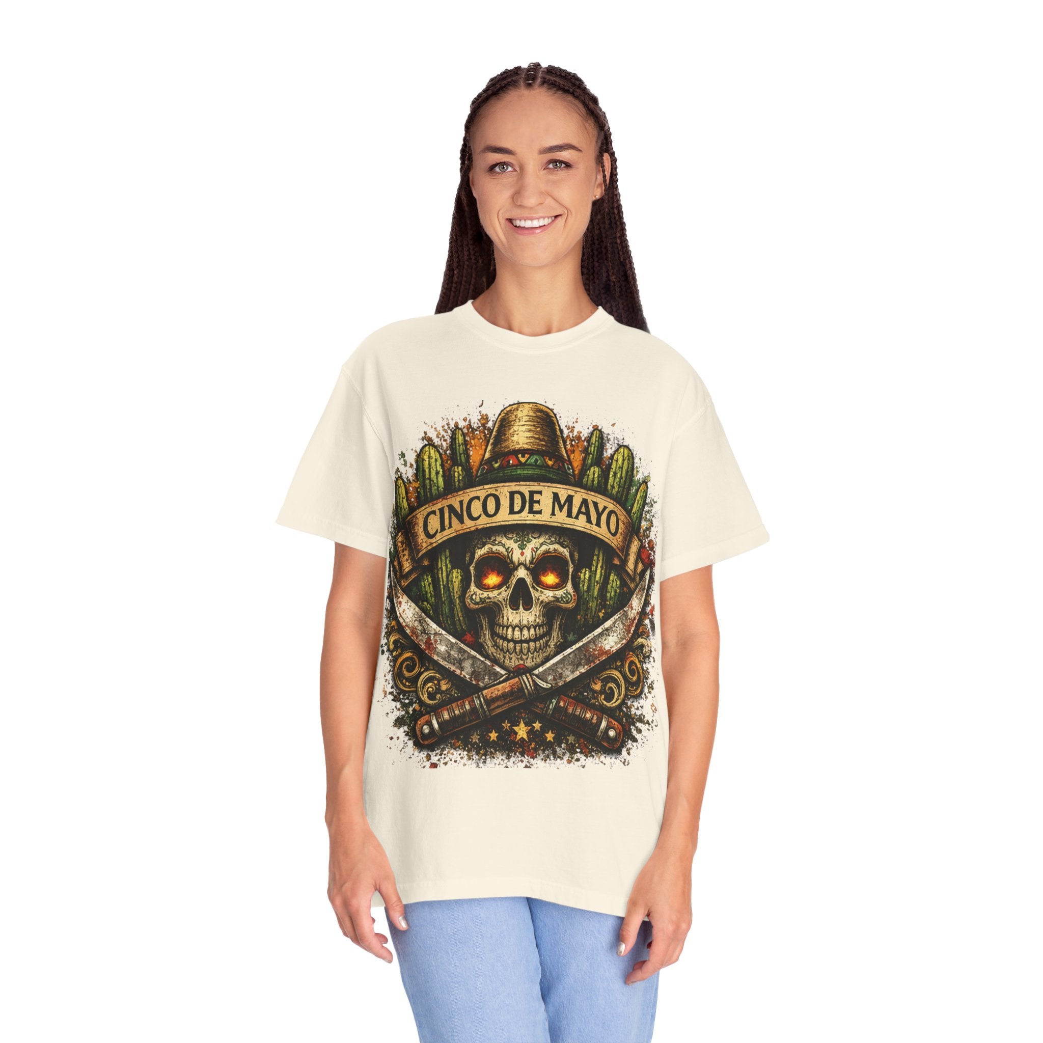 Cinco de Mayo Skull T-Shirt — Mexican Fiesta Graphic Tee