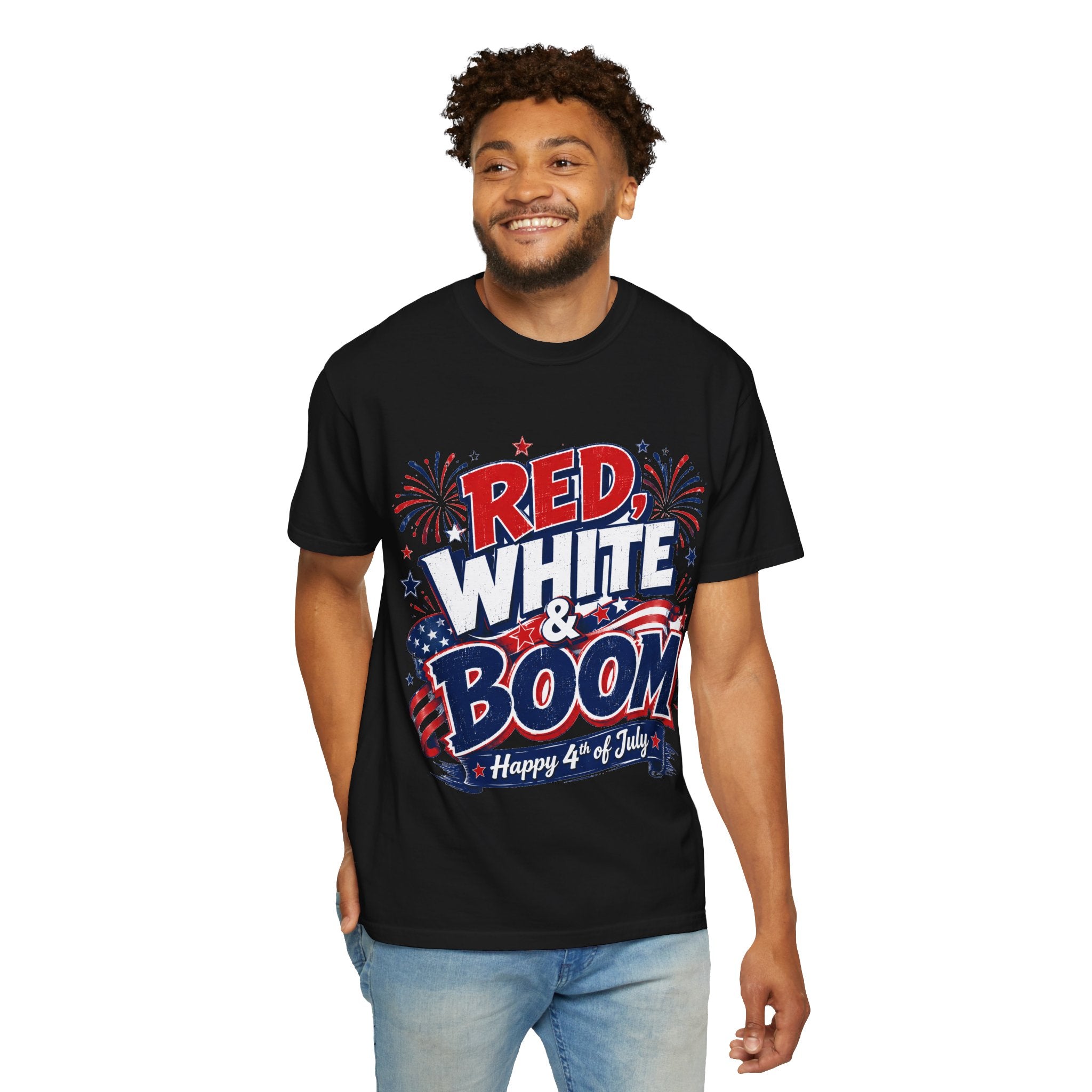 Red, White & Boom 4th of July T-Shirt