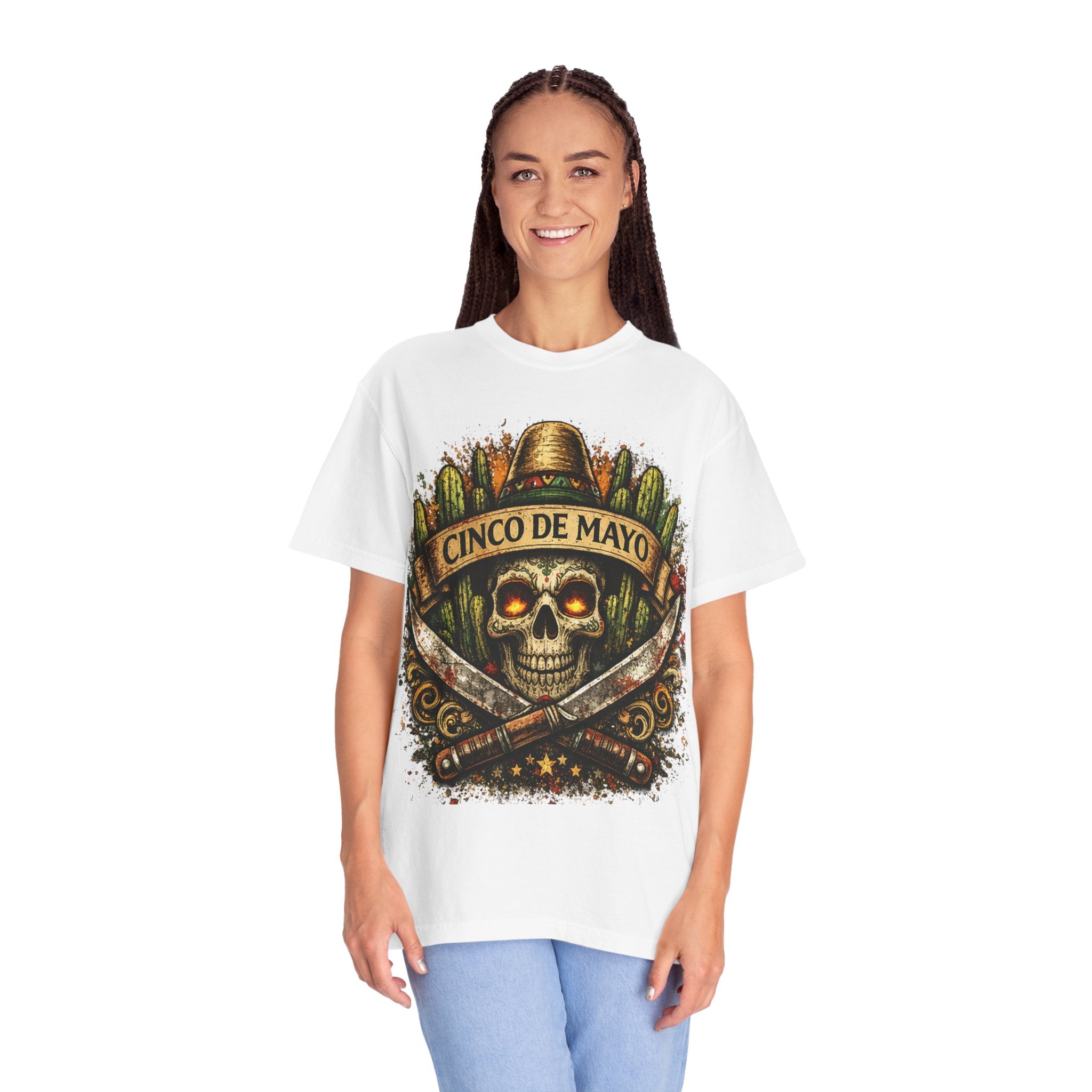 Cinco de Mayo Skull T-Shirt — Mexican Fiesta Graphic Tee