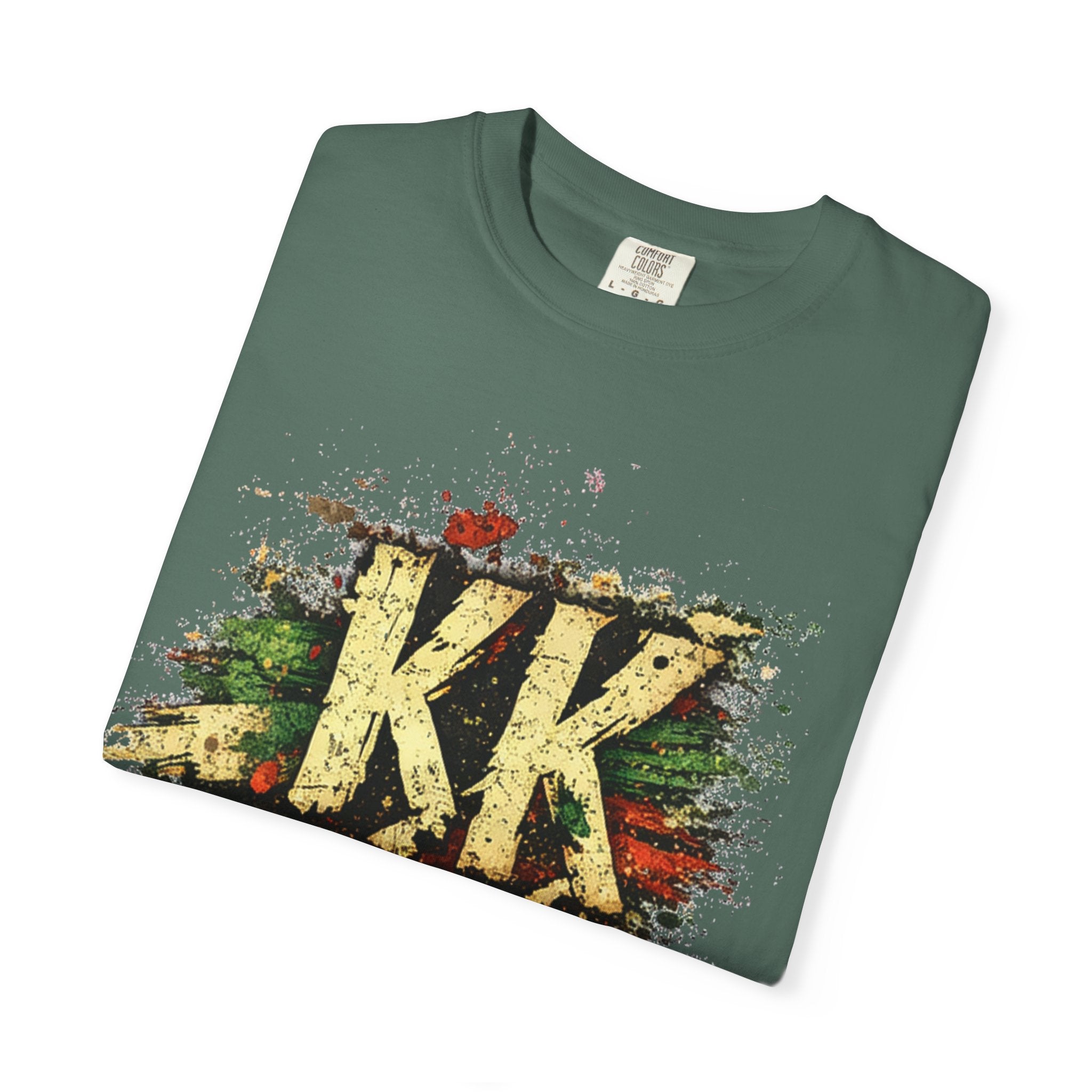 Cinco de Mayo Graphic T-Shirt — 'KK' Distressed Mexican Flag Design