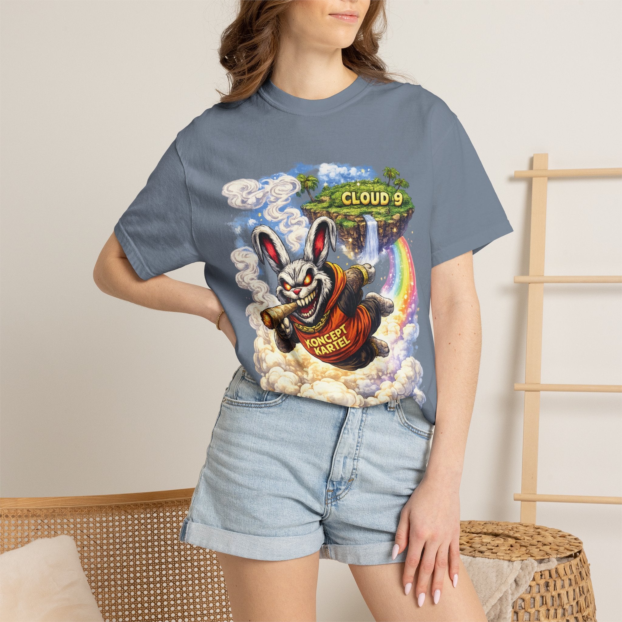 Cloud 9 Bunny Graphic T-Shirt — Koncept Kartel Streetwear