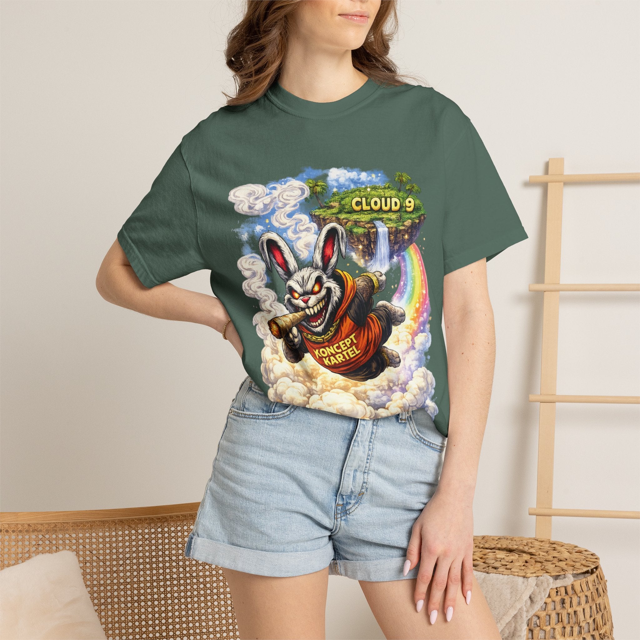Cloud 9 Bunny Graphic T-Shirt — Koncept Kartel Streetwear