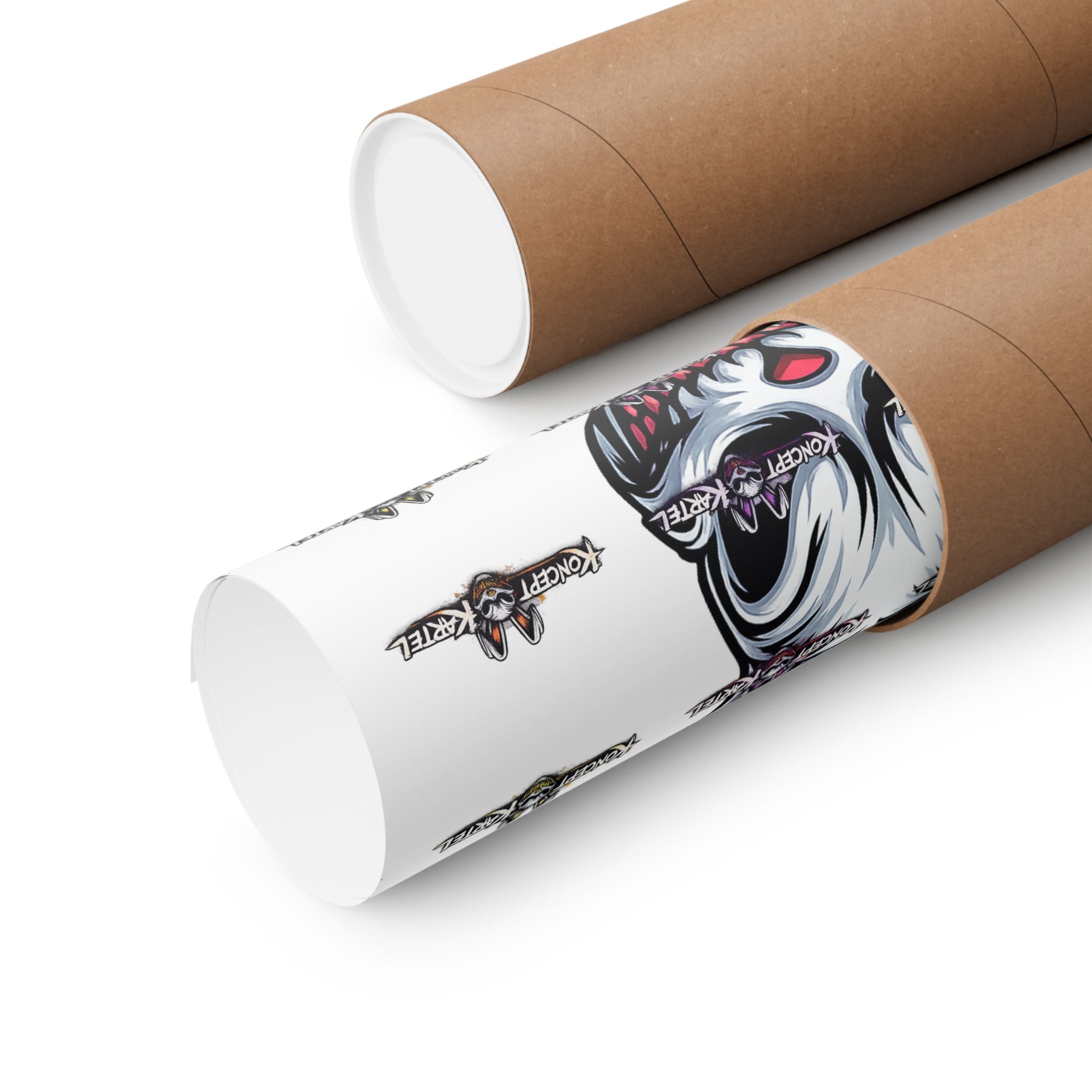 Creepy Smiling Bunny Poster — Horror Rabbit Matte Vertical Wall Art