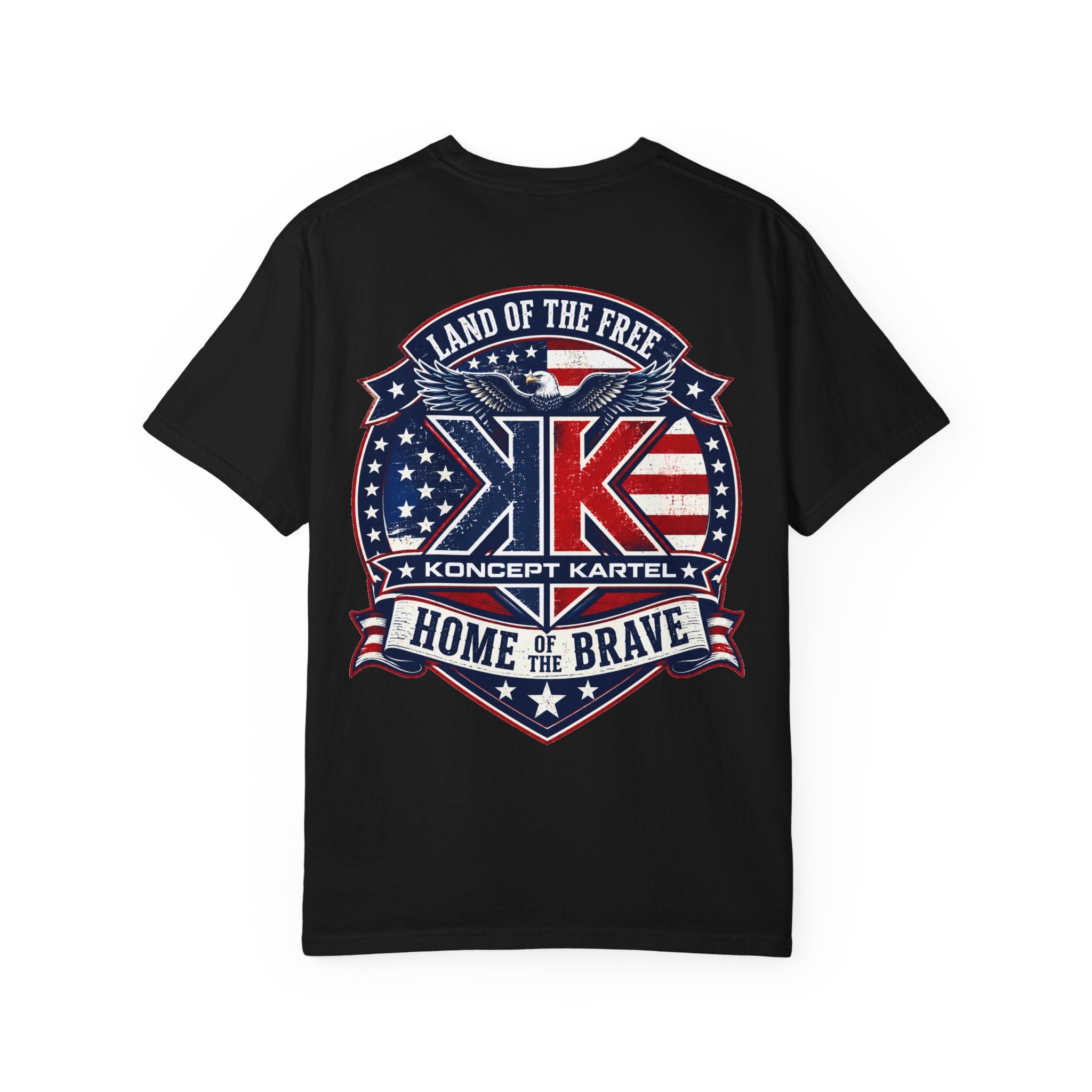 Patriotic Eagle T-Shirt — "Land of the Free, Home of the Brave"