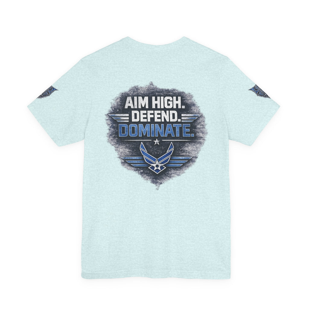 Air Force Pilot Mask Tee — "Air Force Above All" Military Aviation T-Shirt
