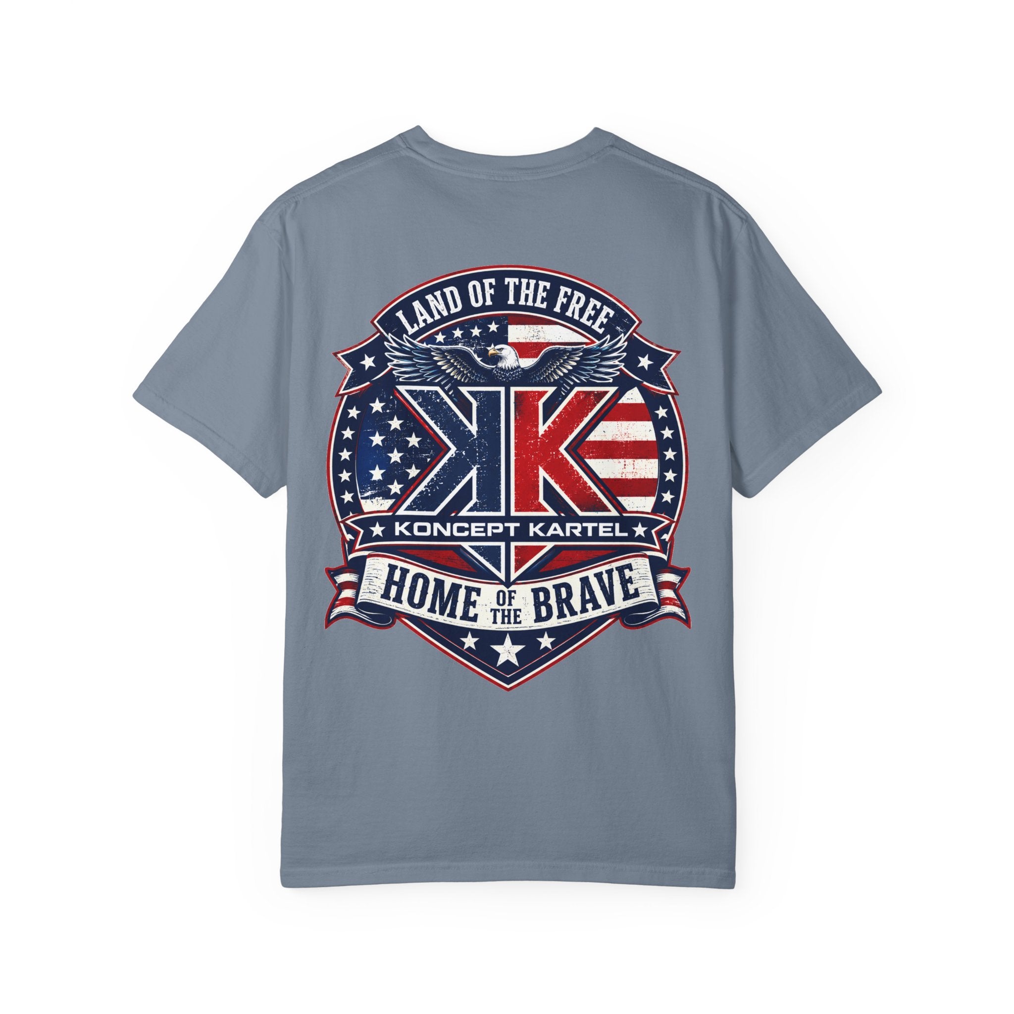 Patriotic Eagle T-Shirt — "Land of the Free, Home of the Brave"