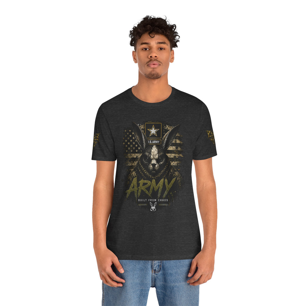 Army We Lead The Way Graphic Tee — Military Skull & Flag T-Shirt