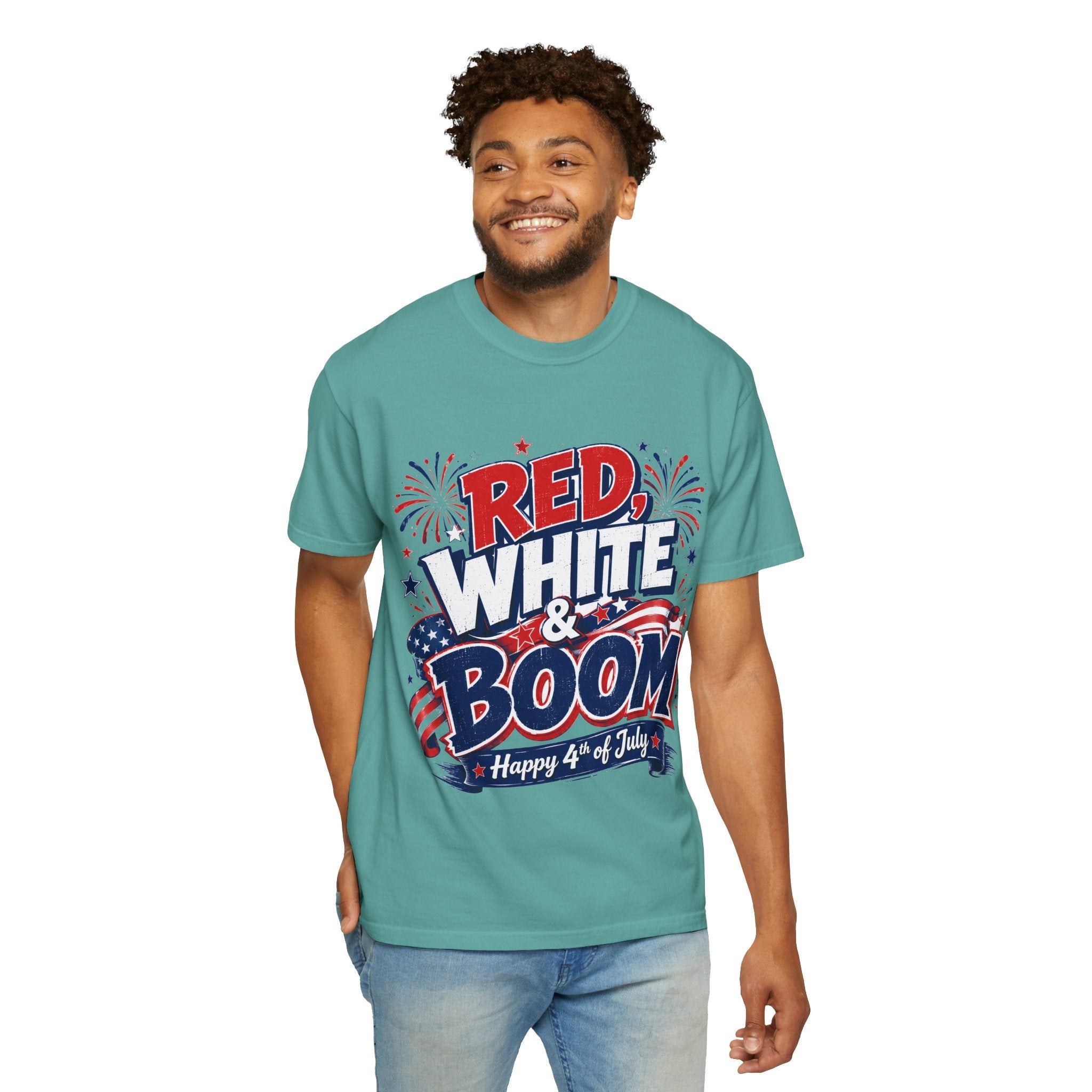Red, White & Boom 4th of July T-Shirt