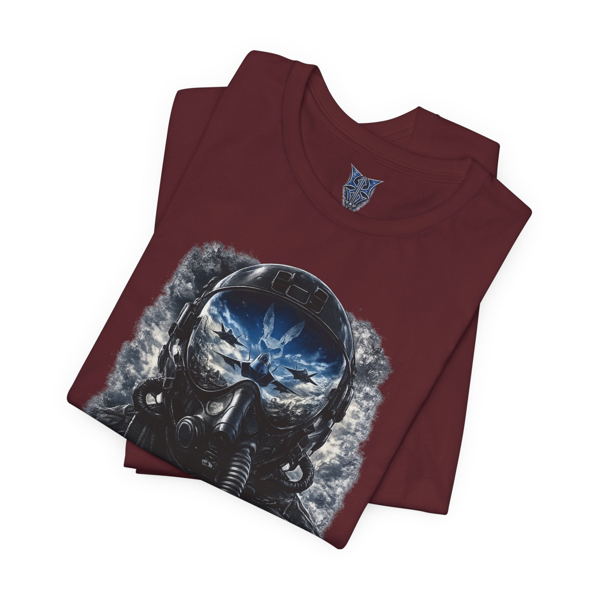 Air Force Pilot Mask Tee — "Air Force Above All" Military Aviation T-Shirt