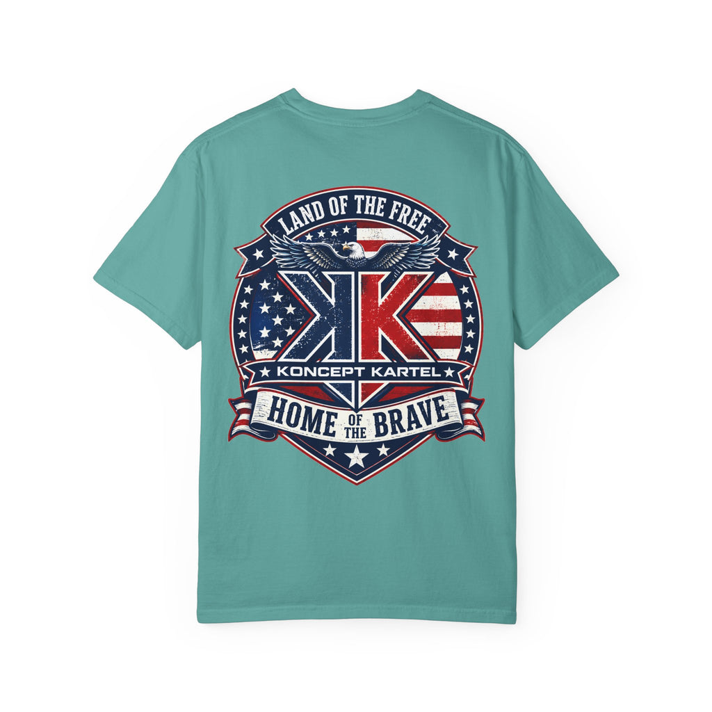 Patriotic Eagle T-Shirt — "Land of the Free, Home of the Brave"