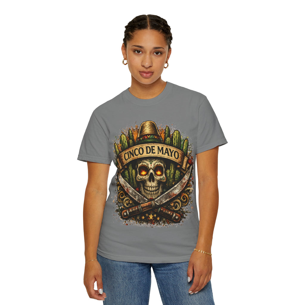 Cinco de Mayo Skull T-Shirt — Mexican Fiesta Graphic Tee