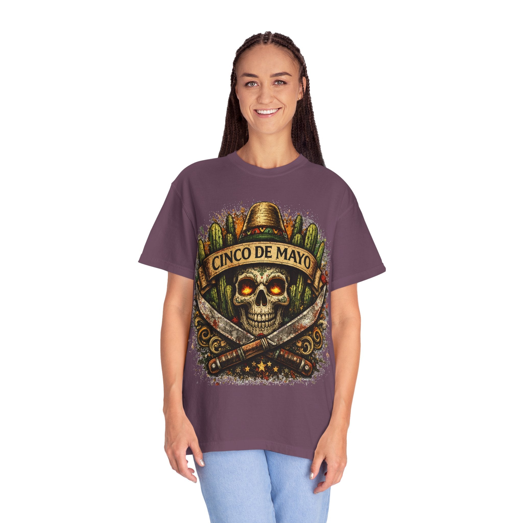 Cinco de Mayo Skull T-Shirt — Mexican Fiesta Graphic Tee