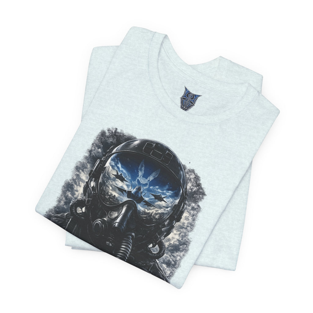 Air Force Pilot Mask Tee — "Air Force Above All" Military Aviation T-Shirt