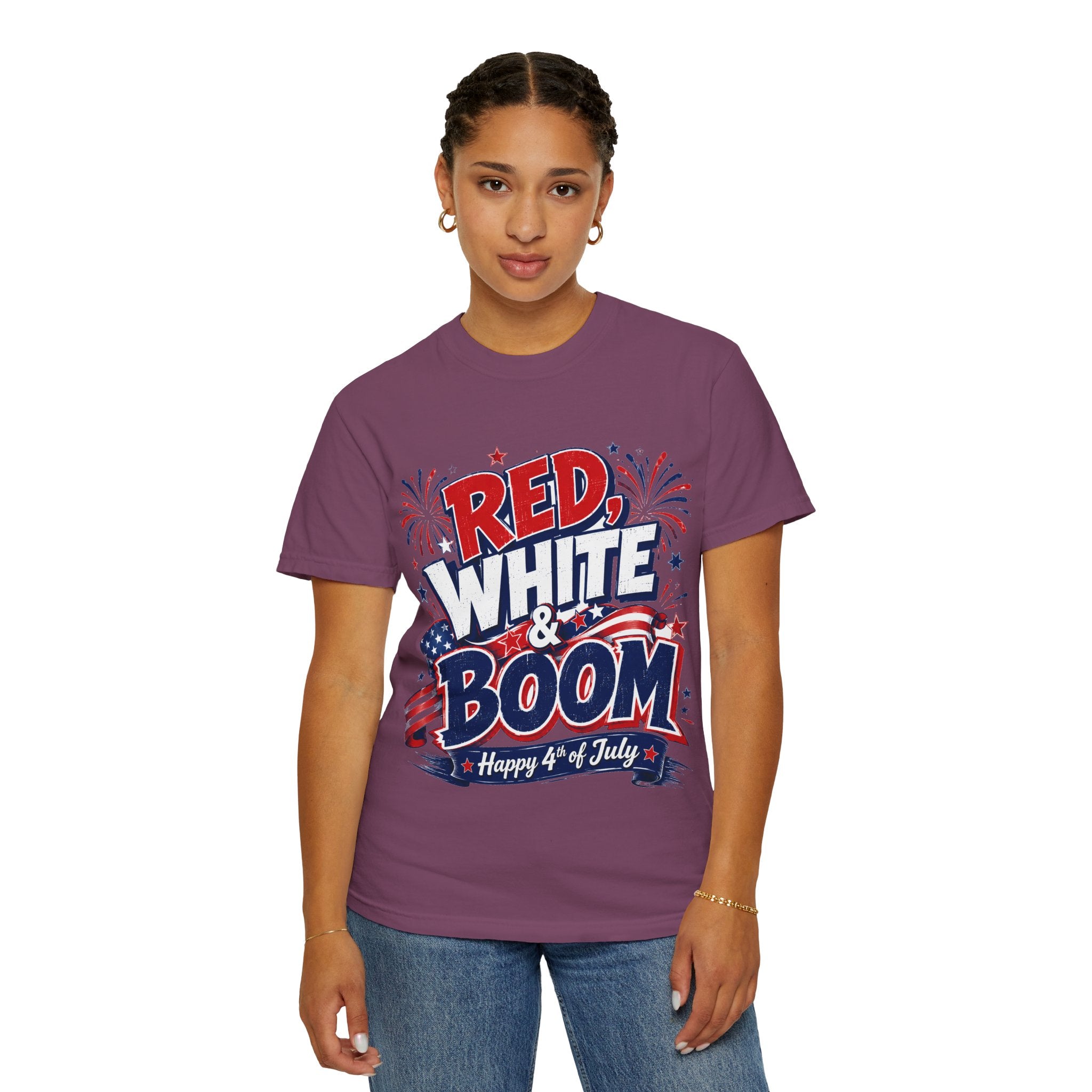Red, White & Boom 4th of July T-Shirt