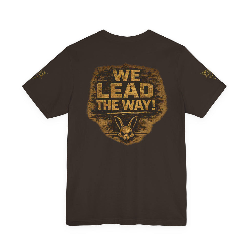 Army We Lead The Way Graphic Tee — Military Skull & Flag T-Shirt