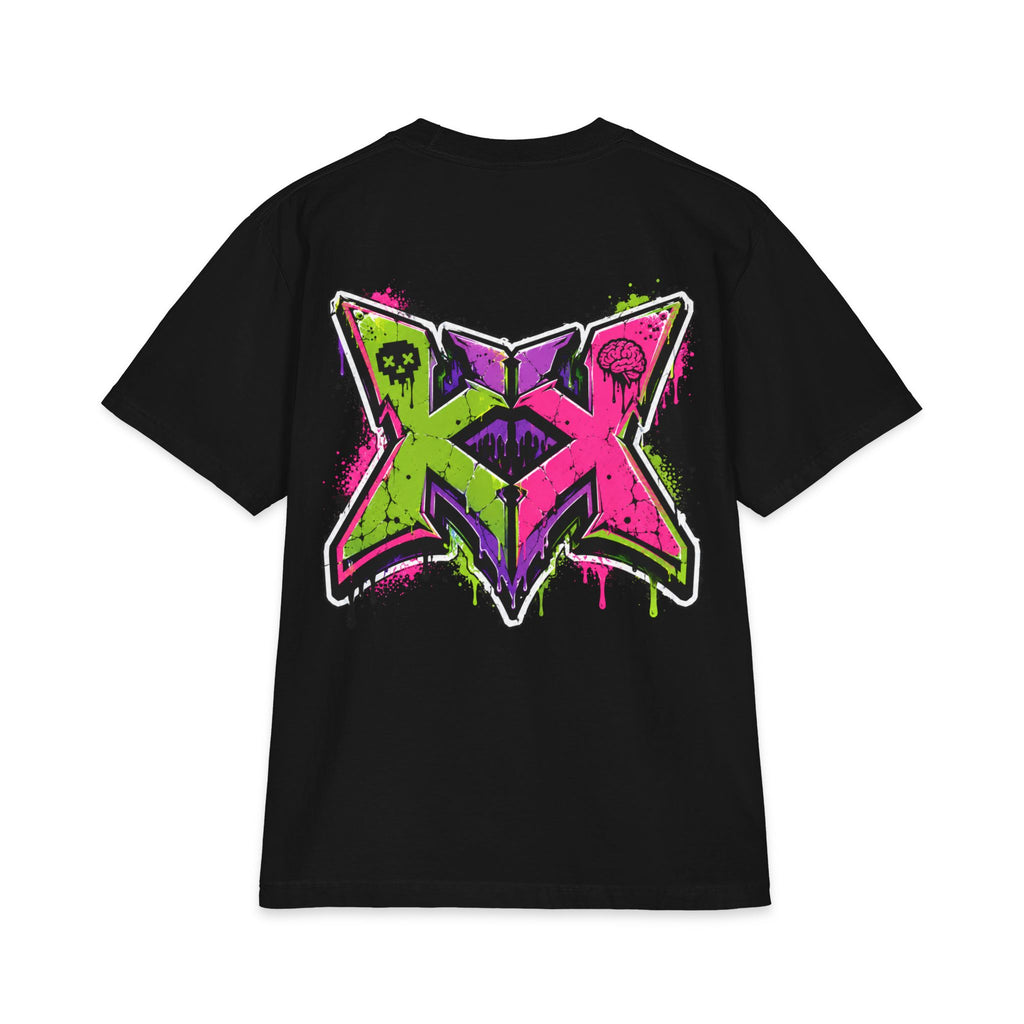 Brainrot Blvd Graphic Tee — Neon Graffiti Street Art T-Shirt