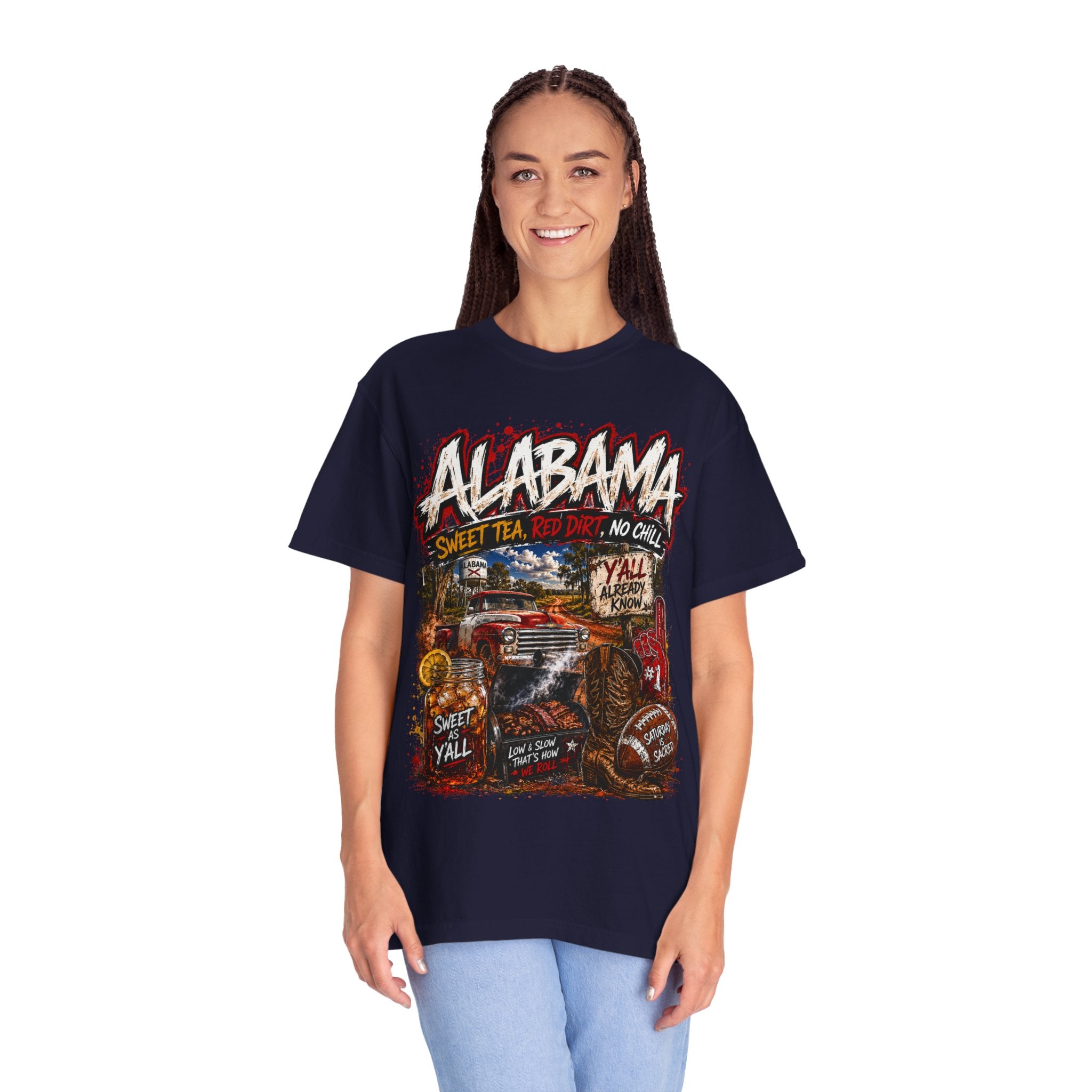 Alabama Vintage Truck T-Shirt — Sweet Tea, No Chill Graphic Tee