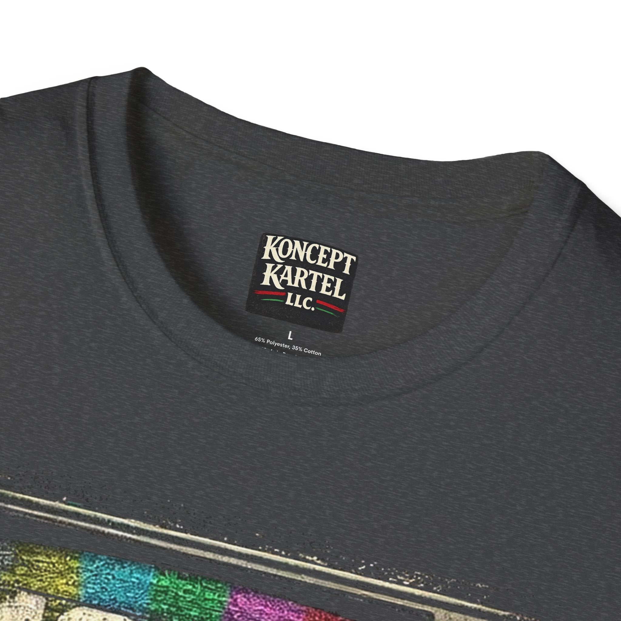 Retro TV Test Pattern Graphic Tee — Vintage 90s Aesthetic T-Shirt