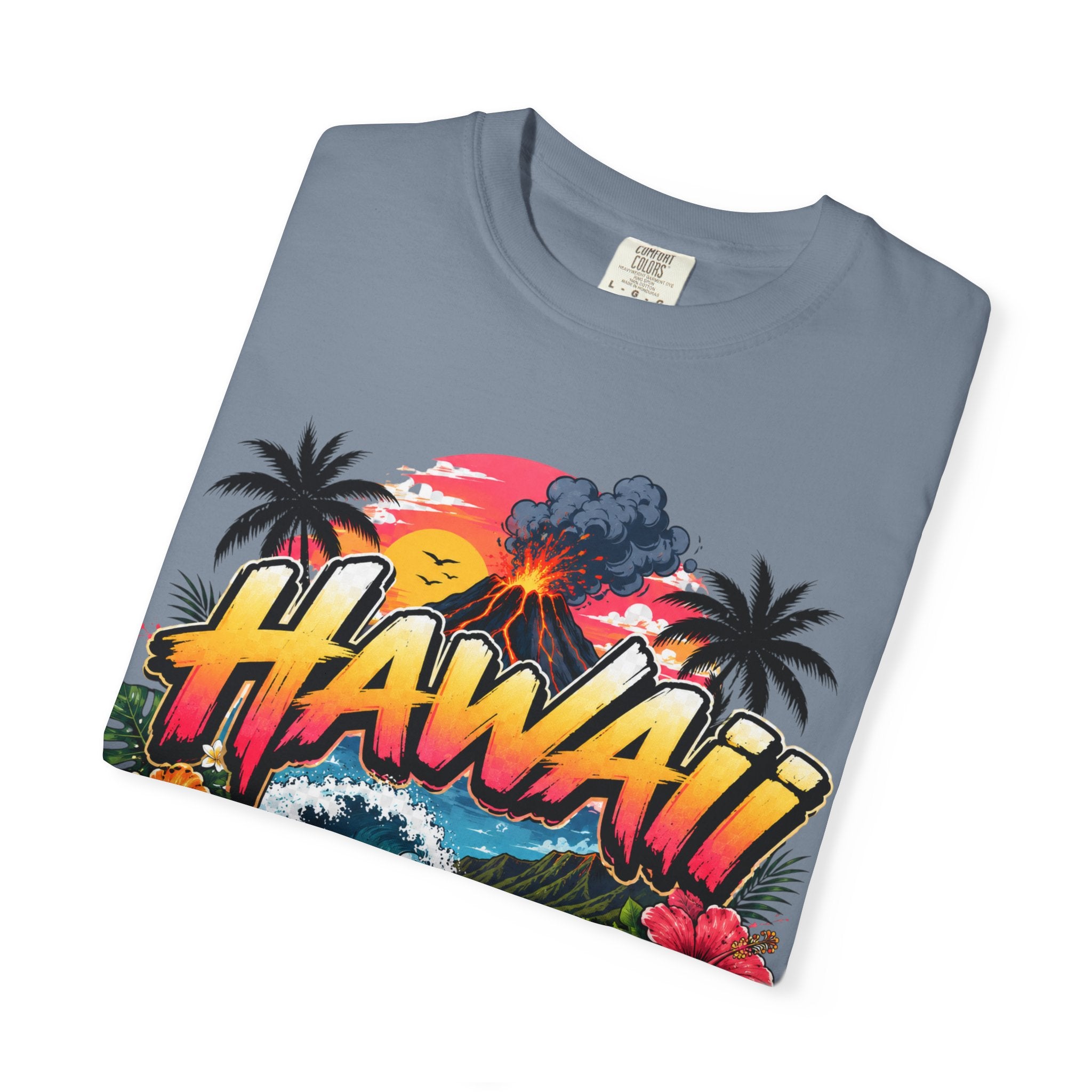 Hawaii Island Vibes T-Shirt — 'Island Time, Main Character Vibes' Tropical Tee