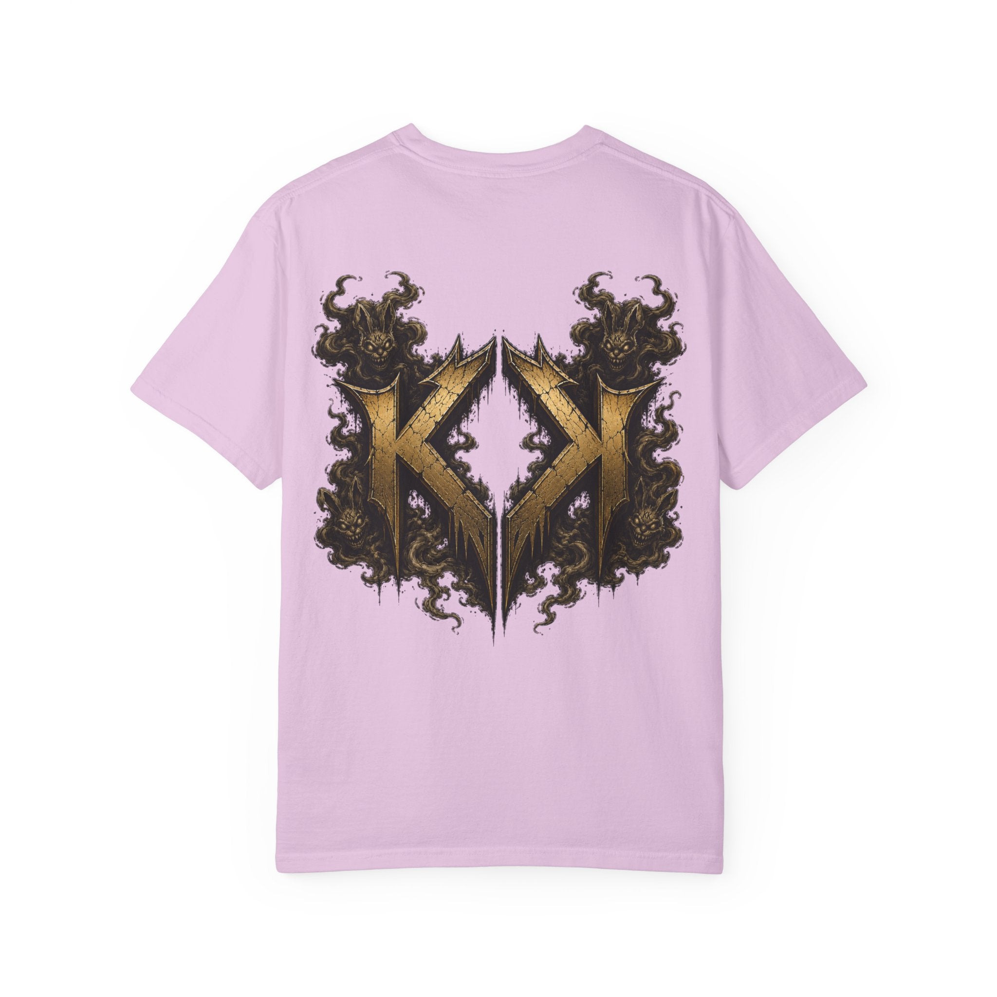 Bass Ackwards Graphic T‑Shirt — Heavy Metal Band Skull Design