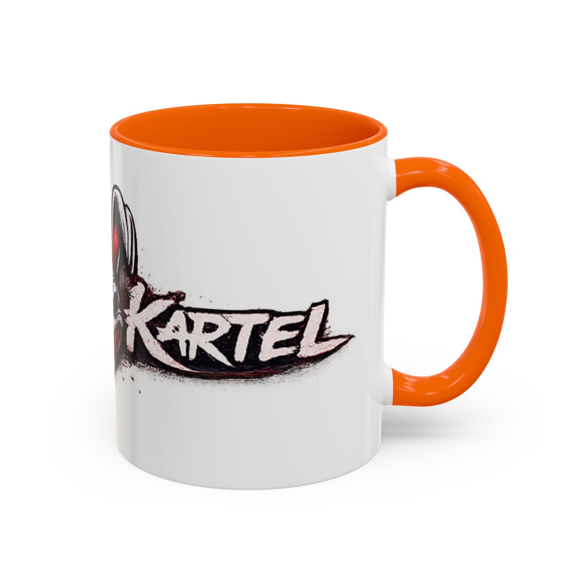 Dark Bunny Logo Accent Coffee Mug — 'Kartel' Graphic 11/15oz