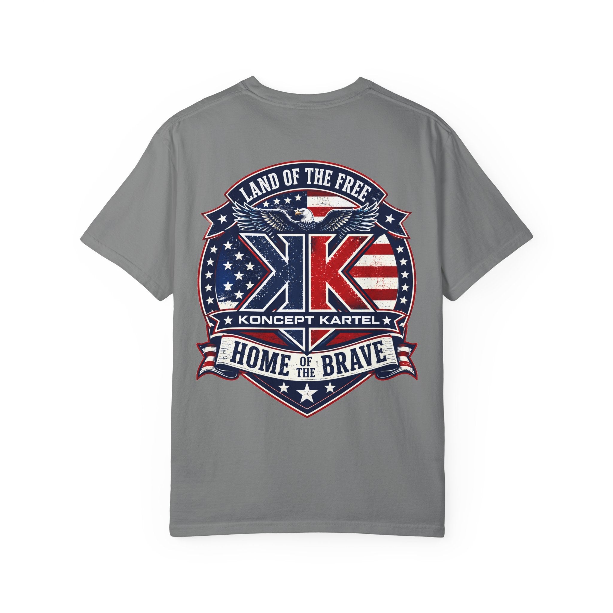 Patriotic Eagle T-Shirt — "Land of the Free, Home of the Brave"