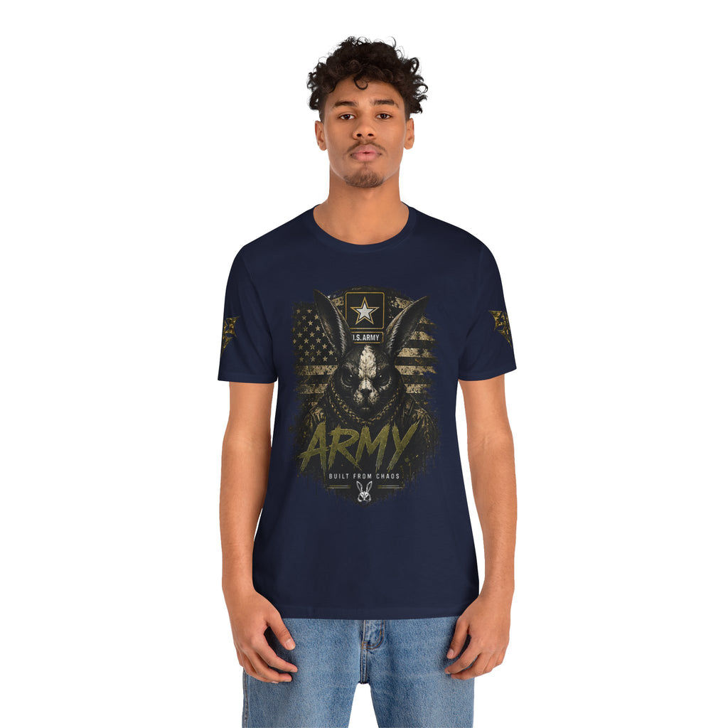Army We Lead The Way Graphic Tee — Military Skull & Flag T-Shirt