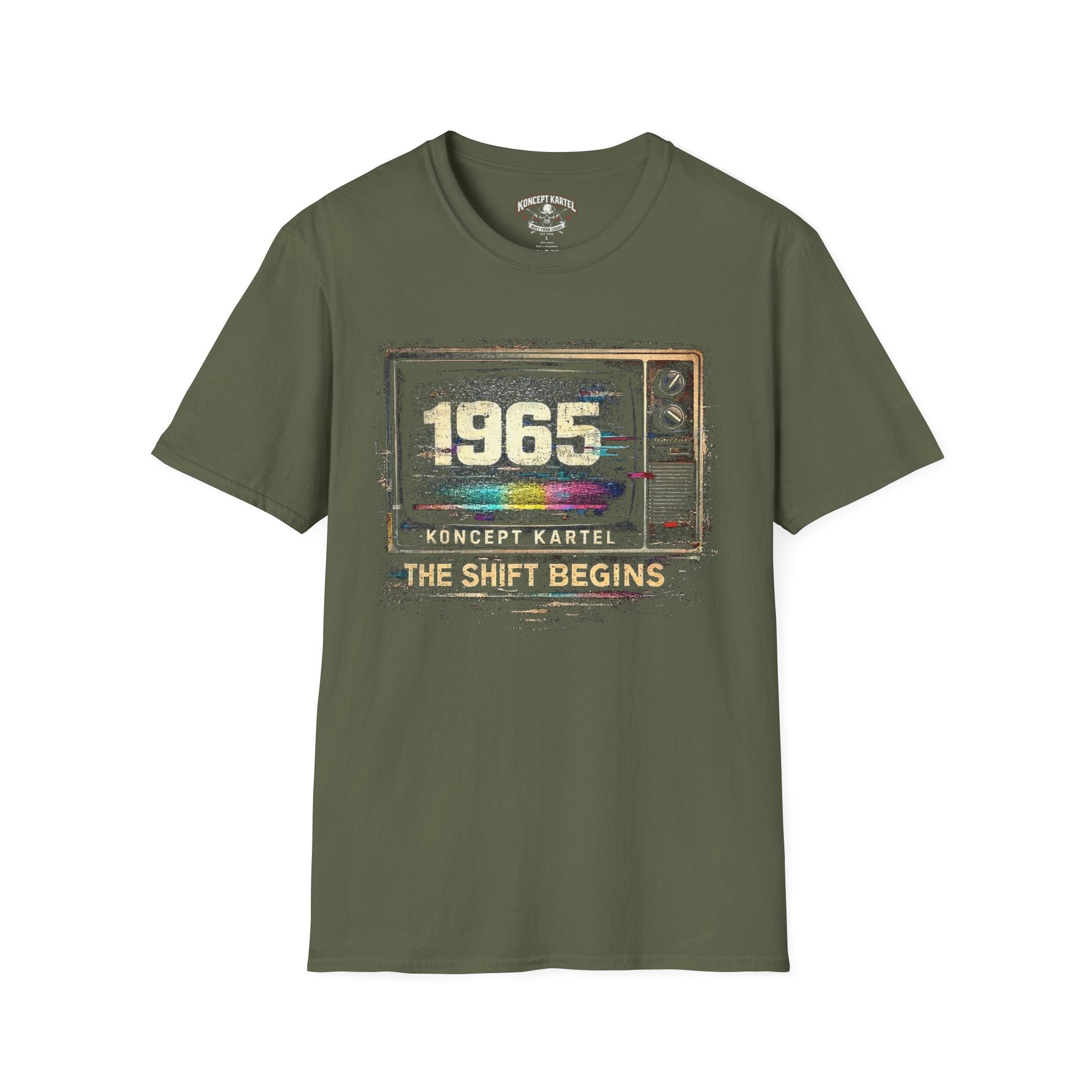 1968 Retro TV T-Shirt – Vintage Color Test Pattern Tee
