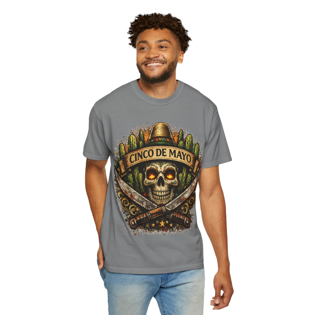 Cinco de Mayo Skull T-Shirt — Mexican Fiesta Graphic Tee