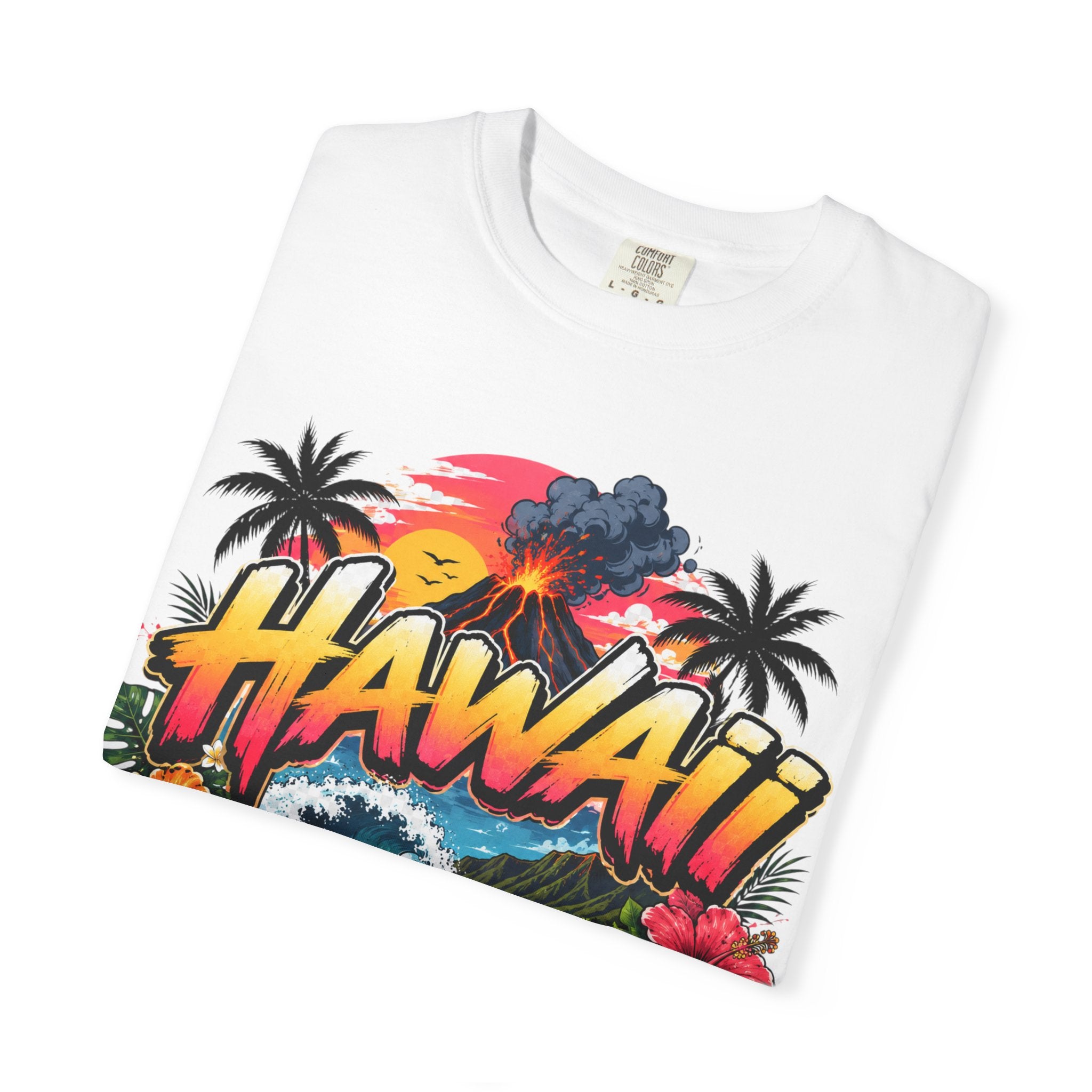 Hawaii Island Vibes T-Shirt — 'Island Time, Main Character Vibes' Tropical Tee