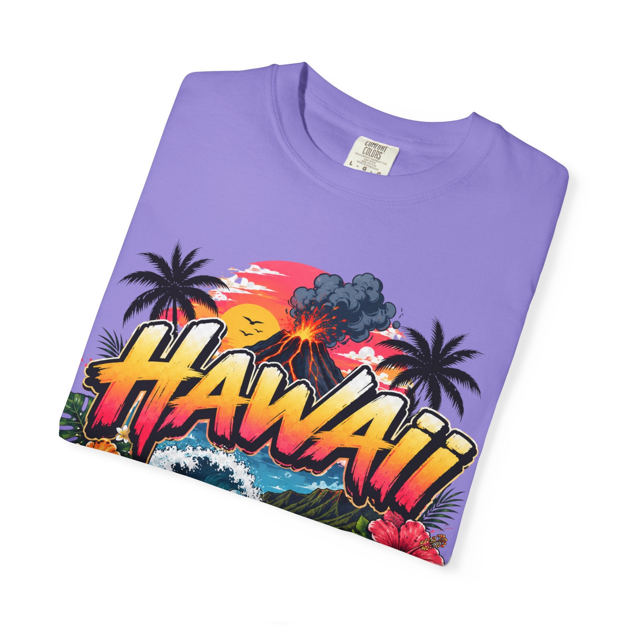 Hawaii Island Vibes T-Shirt — 'Island Time, Main Character Vibes' Tropical Tee