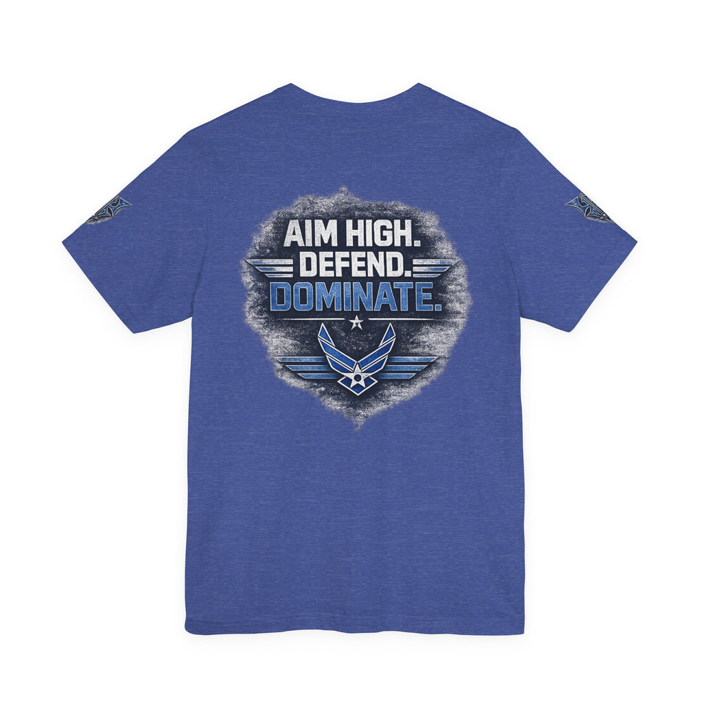 Air Force Pilot Mask Tee — "Air Force Above All" Military Aviation T-Shirt
