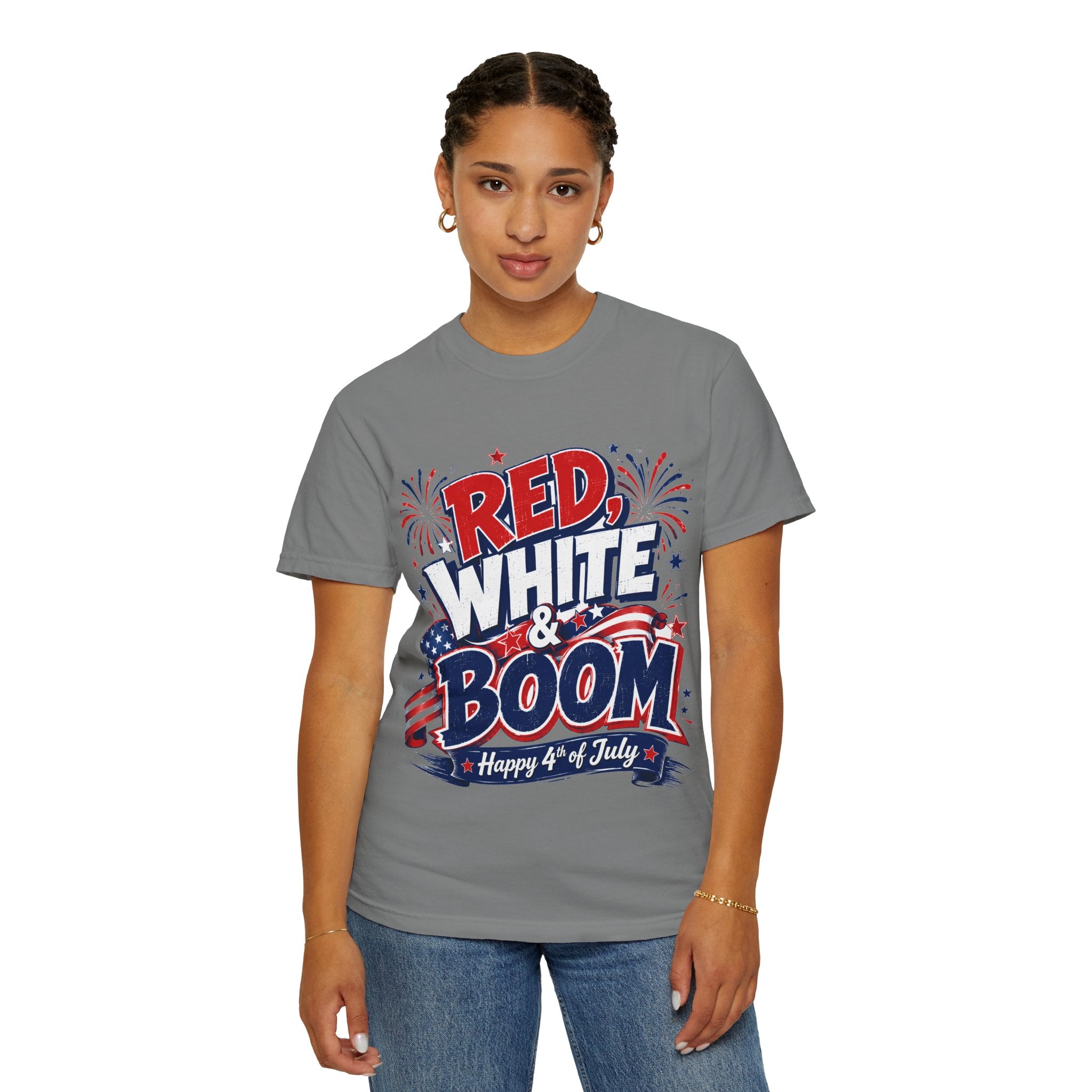 Red, White & Boom 4th of July T-Shirt