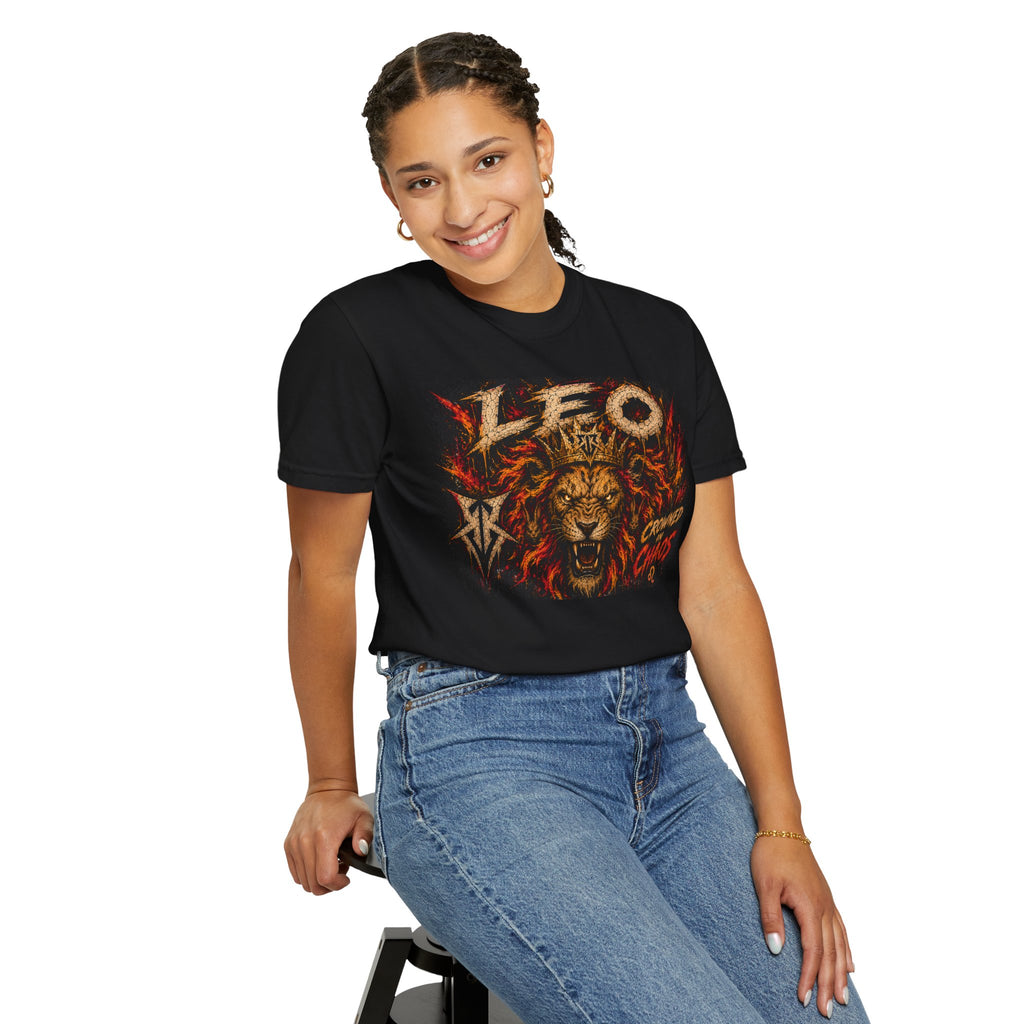 Crowned Chaos Lion Graphic T-Shirt