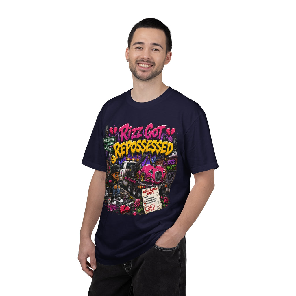 Repossession Comic Art T-Shirt — “Rizz Got Repossessed” Graphic Tee