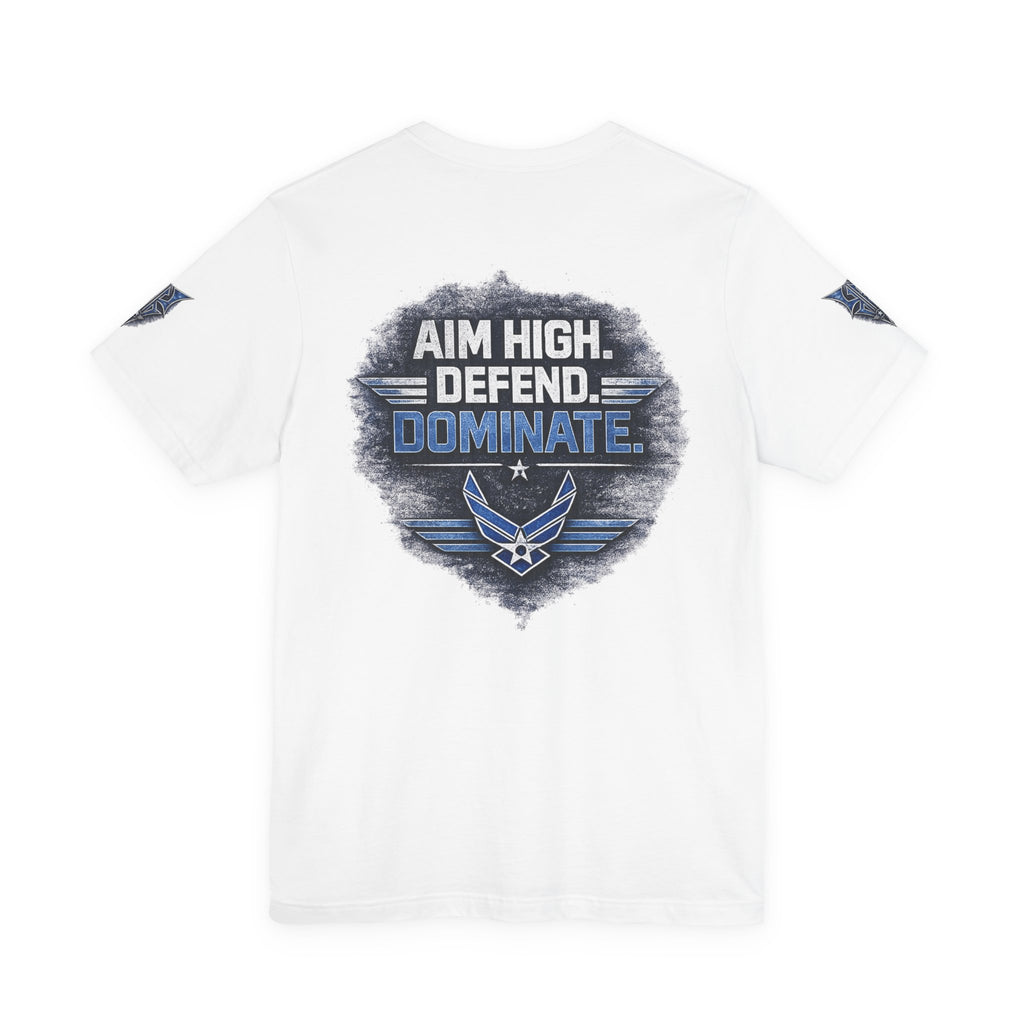 Air Force Pilot Mask Tee — "Air Force Above All" Military Aviation T-Shirt