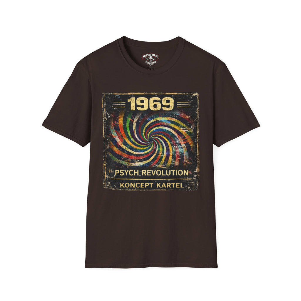 1969 Psych Revolution T‑Shirt — Vintage Psychedelic Graphic Tee