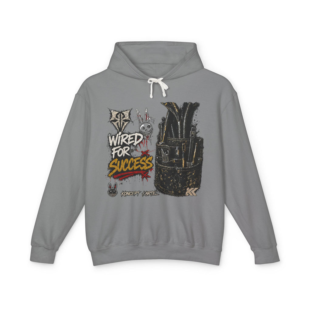 Wired for Success Hoodie — Graphic Lilac Streetwear Sweatshirt