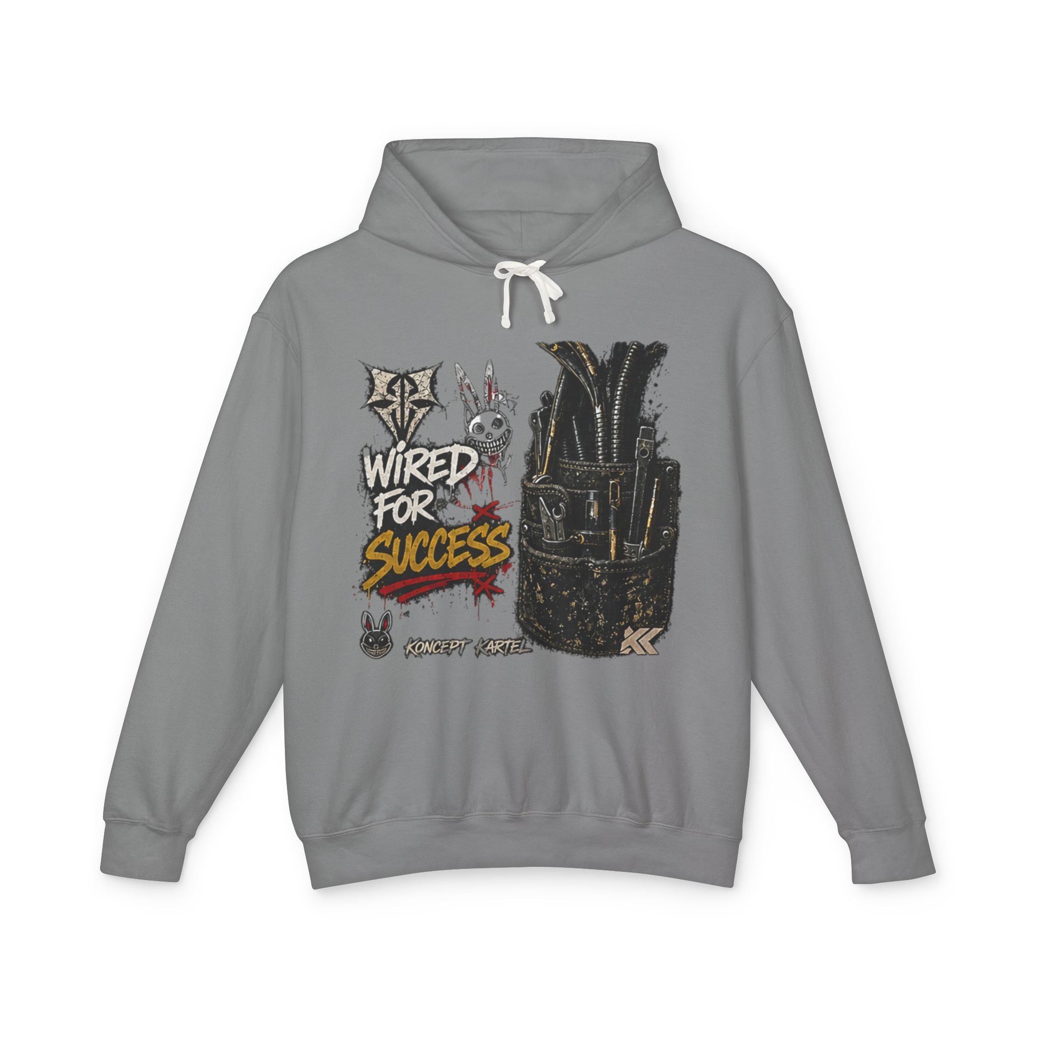 Wired for Success Hoodie — Graphic Lilac Streetwear Sweatshirt