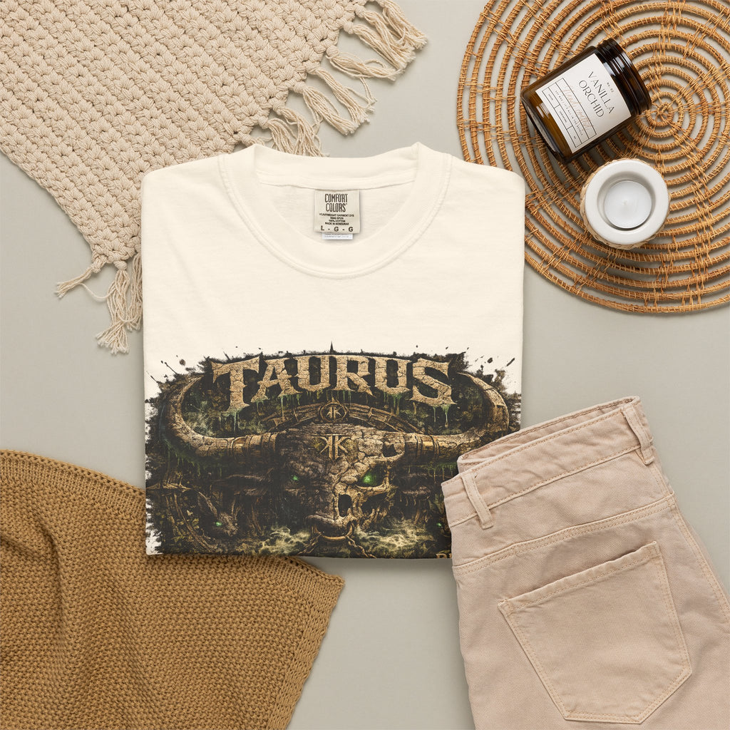 Taurus Zodiac T-Shirt — 'Built to Endure' Graphic Tee