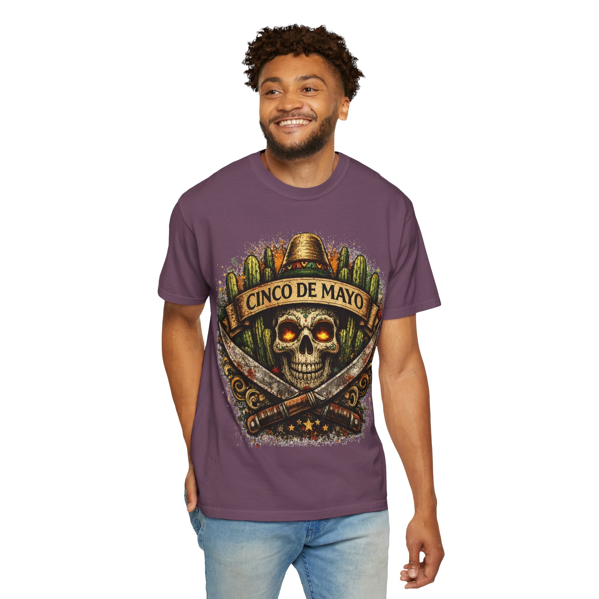 Cinco de Mayo Skull T-Shirt — Mexican Fiesta Graphic Tee