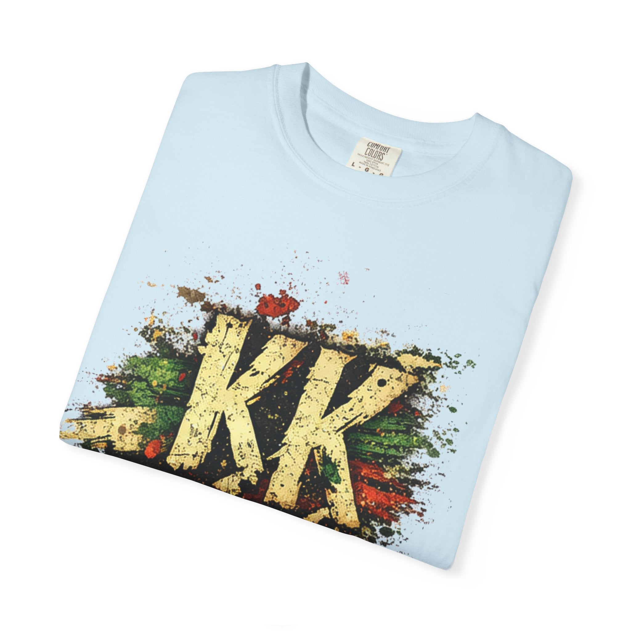 Cinco de Mayo Graphic T-Shirt — 'KK' Distressed Mexican Flag Design